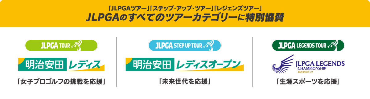 JLPGAのすべてのツアーカテゴリーに特別協賛